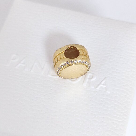 Pandora Engravable Daughter Charm Bead Gold Plated with box - Picture 6 of 10